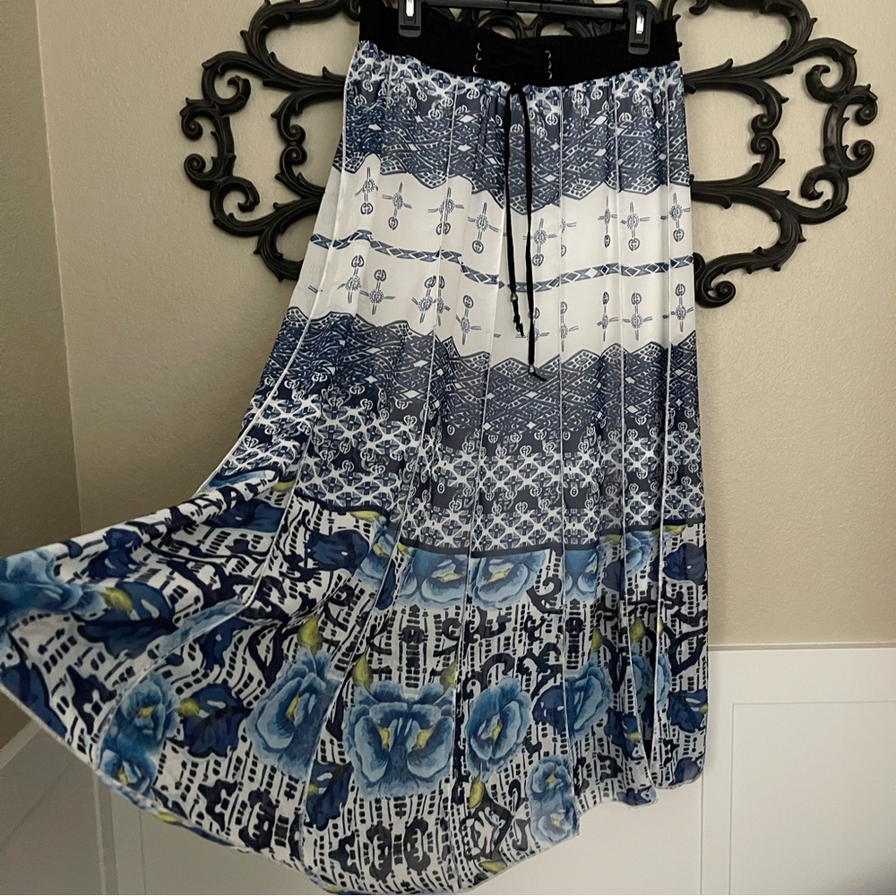 LAPIS Skirt Pull On Elastic Waist Lined Maxi Size XL